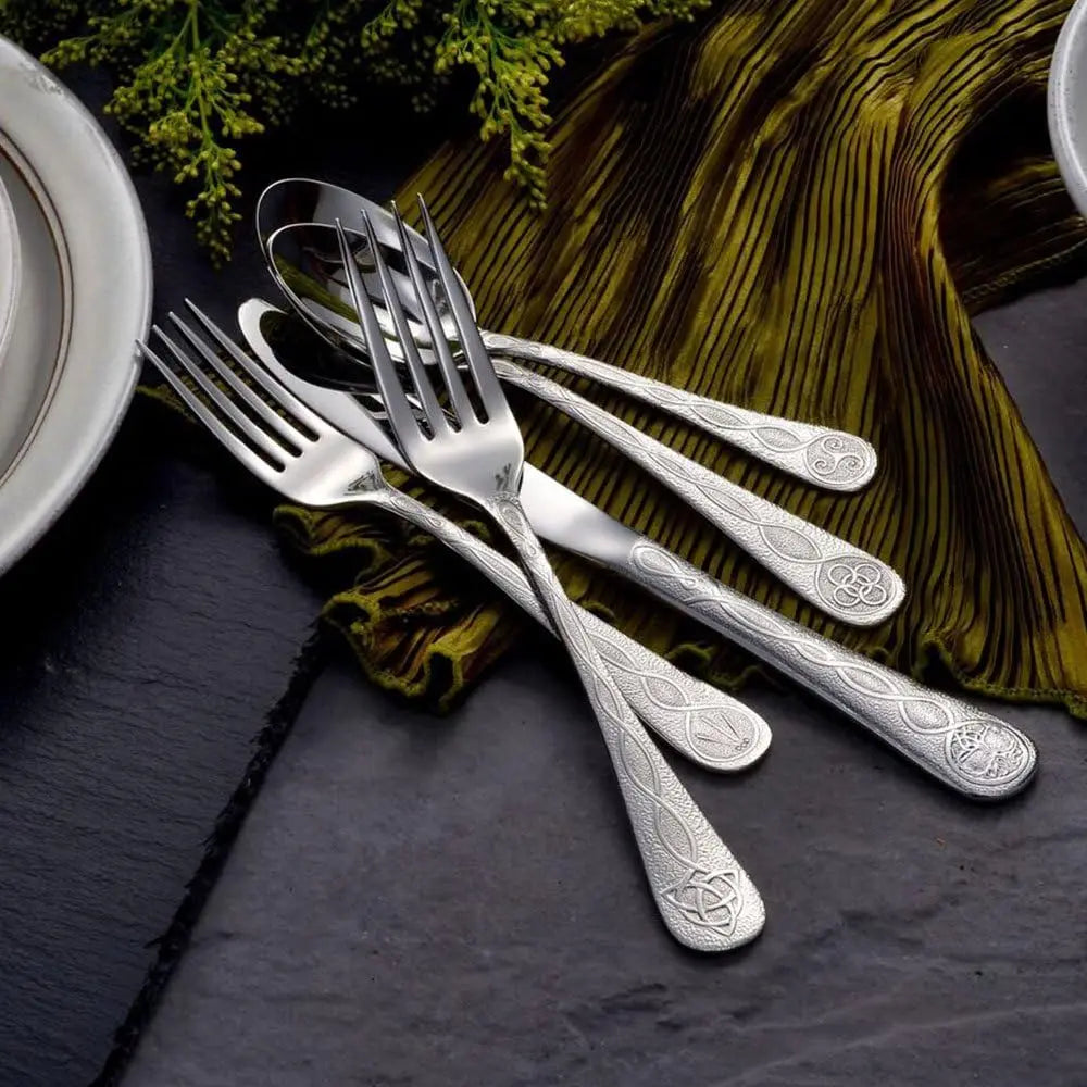Celtic Flatware Set Service For 12