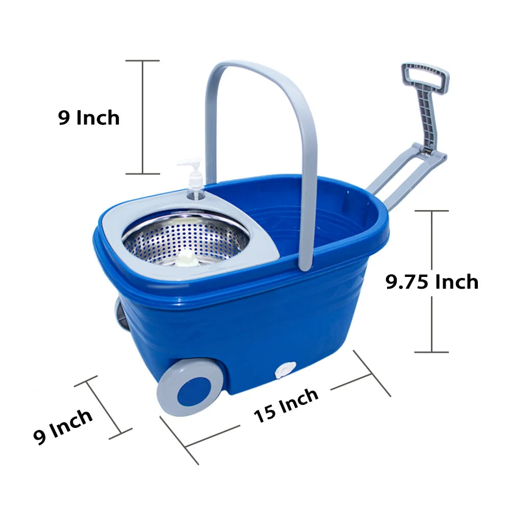 360° Spin Mop Bucket With Wringer Set