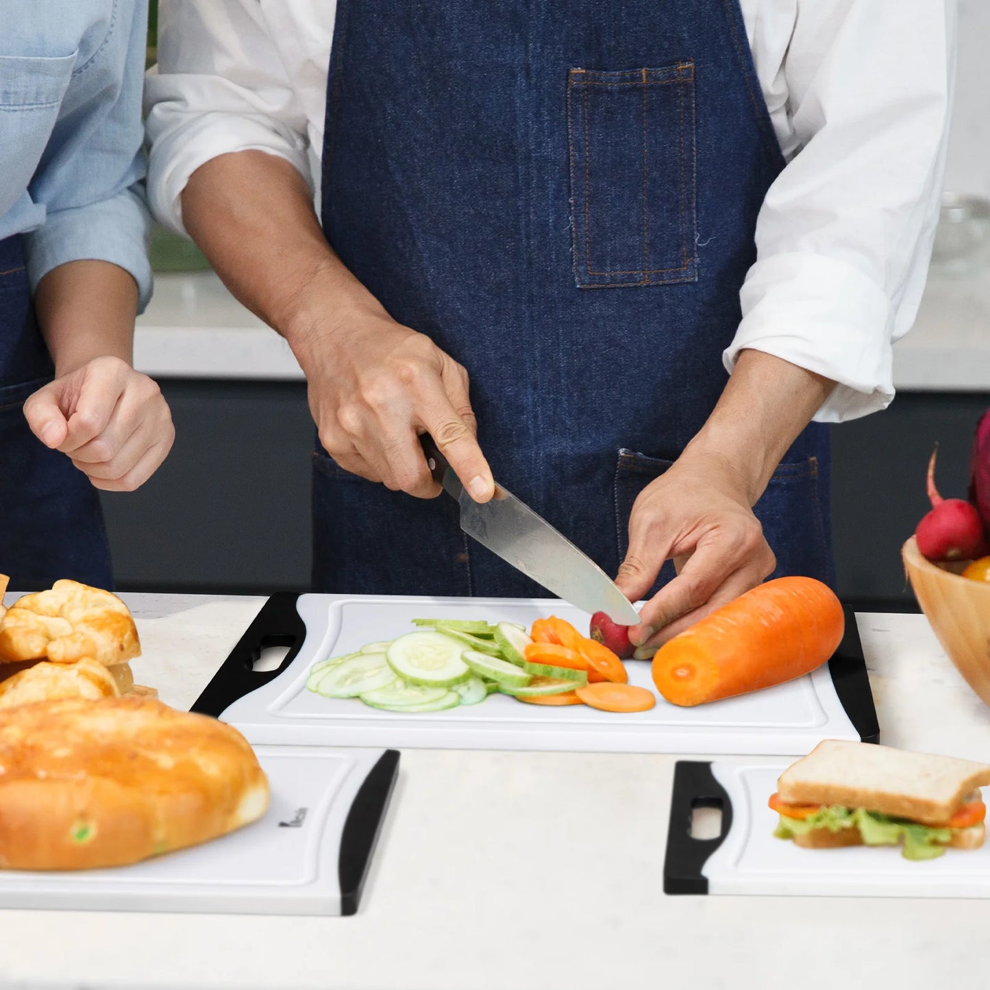 3 Extra Large Plastic Cutting Boards