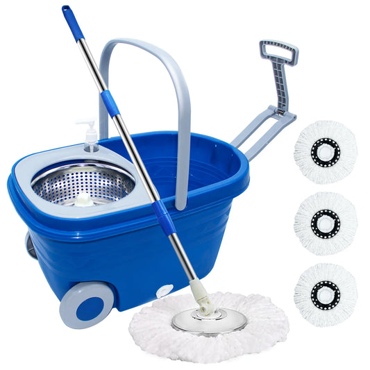 360° Spin Mop Bucket With Wringer Set