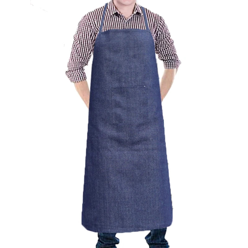 Cotton Linen Bib Apron, S-XL