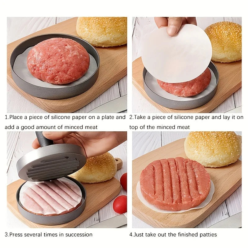 Manual Hamburger Meat Press Kitchen/ BBQ