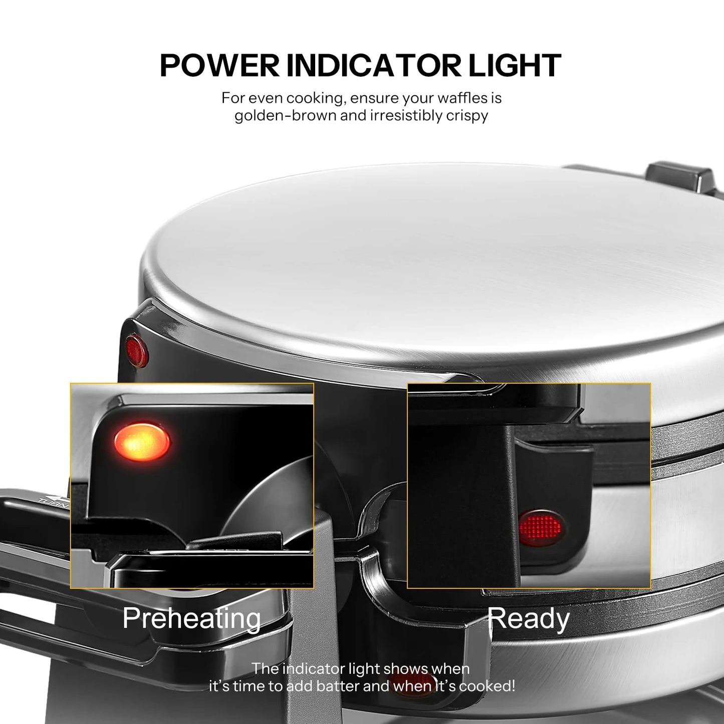 Belgian Waffle Maker Nonstick Plates