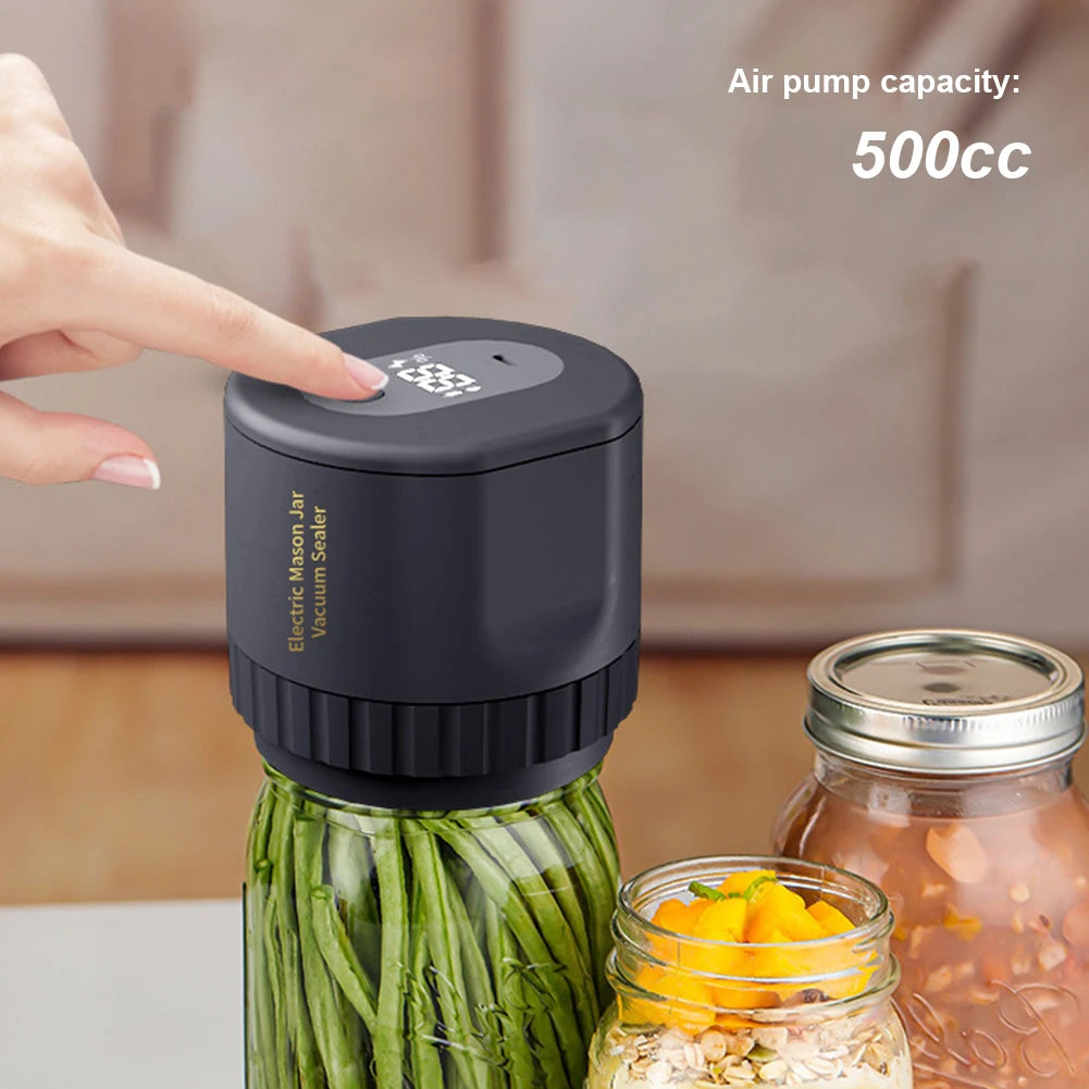 Electric Cordless Mason Jar Vacuum Sealer