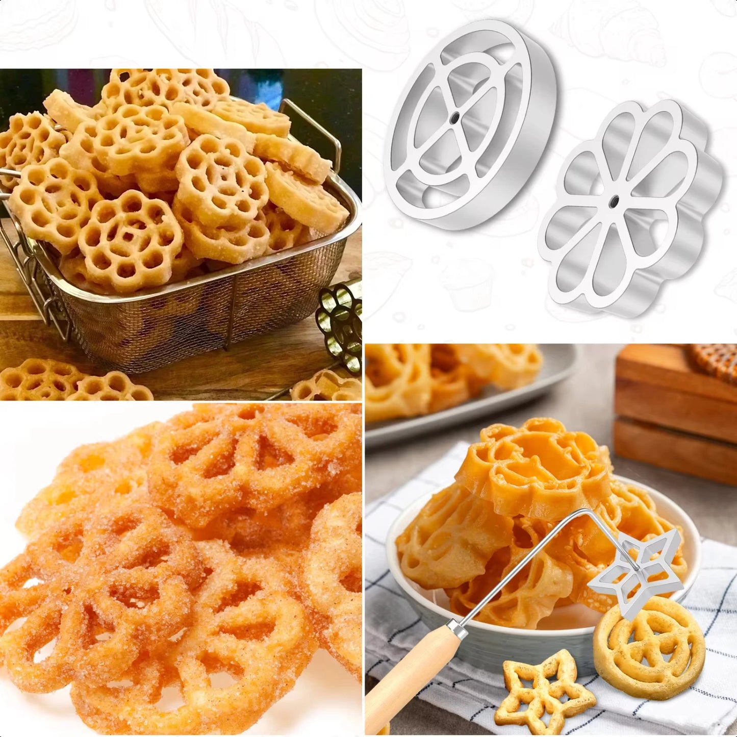 Rosettes/Bunuelos/ Waffle Mold