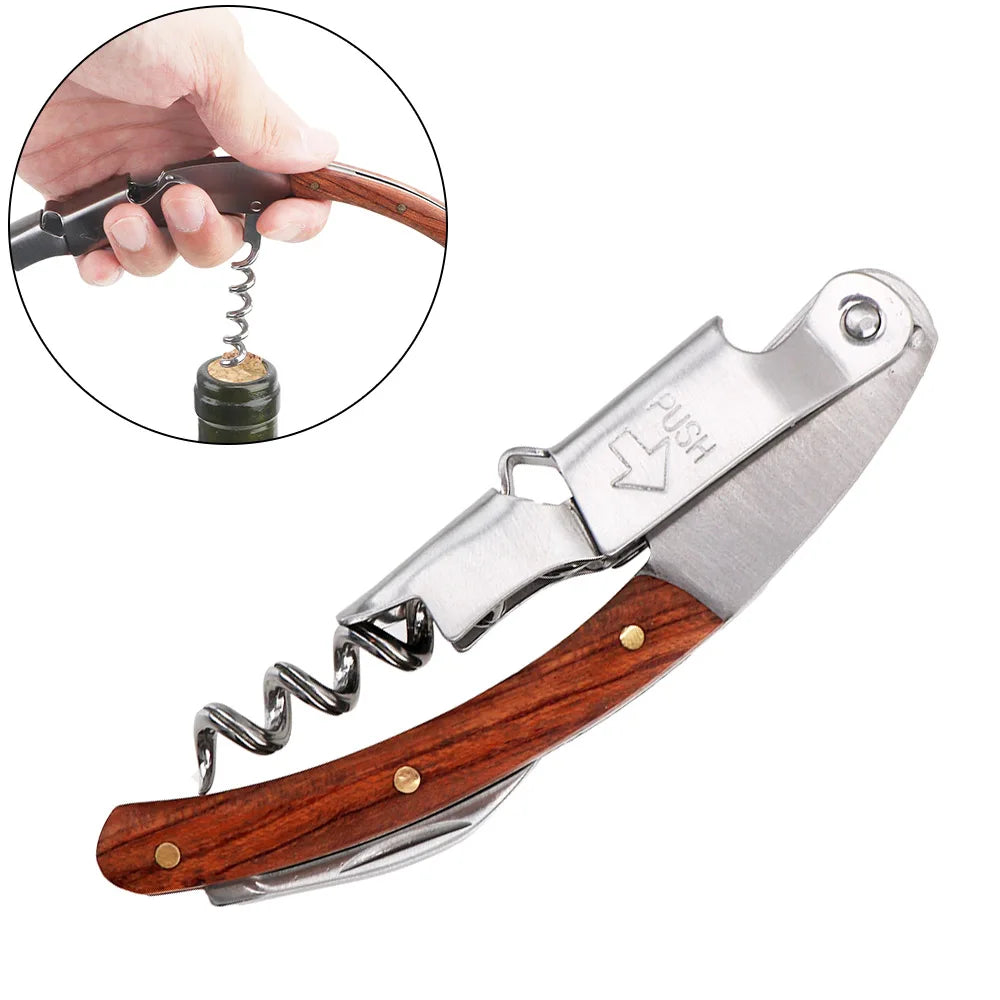 Multifunction Wine Bottle Opener  Corkscrew With Knife