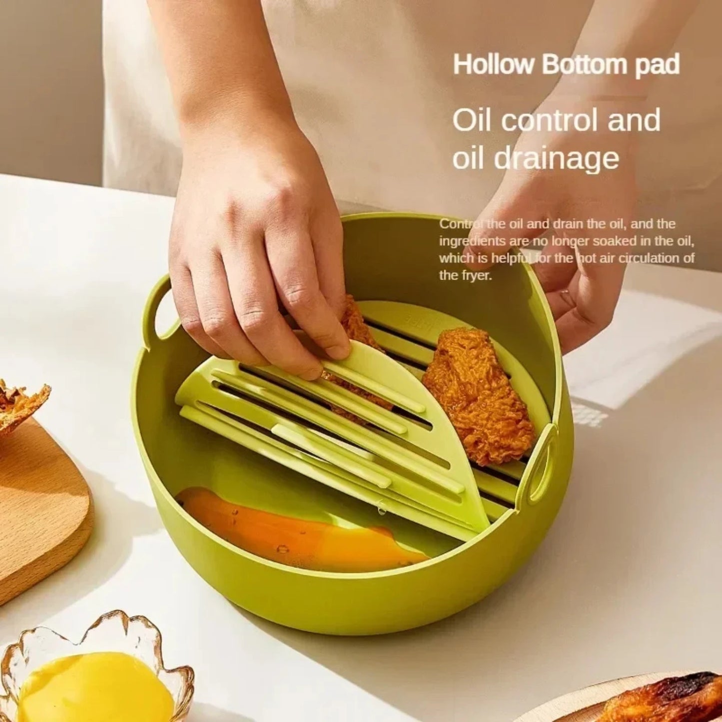 Non-Stick Silicone Airfryer Tray