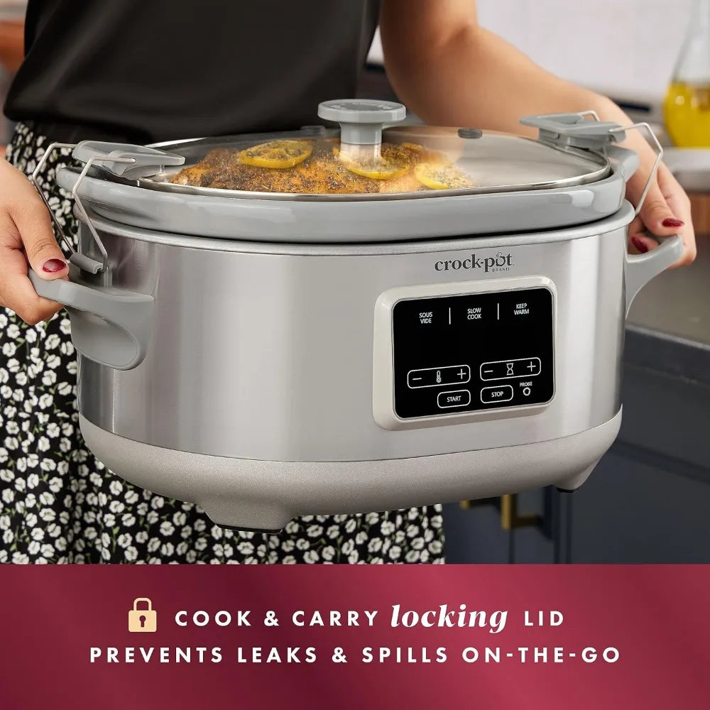 7-Quart Slow Cooker ,Programmable, Stainless Steel