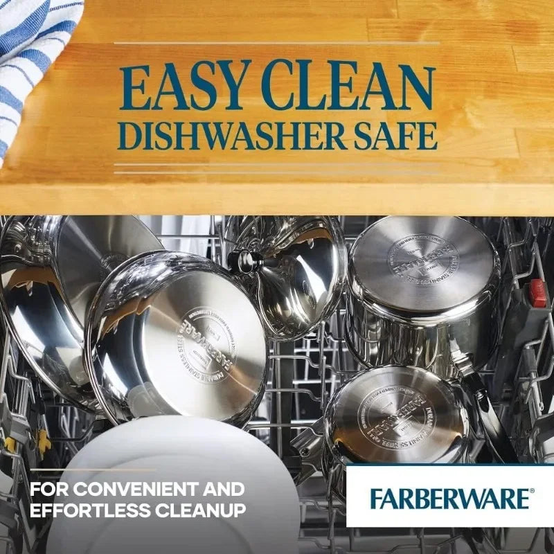 Farberware Stainless Steel Pots and Pans Set