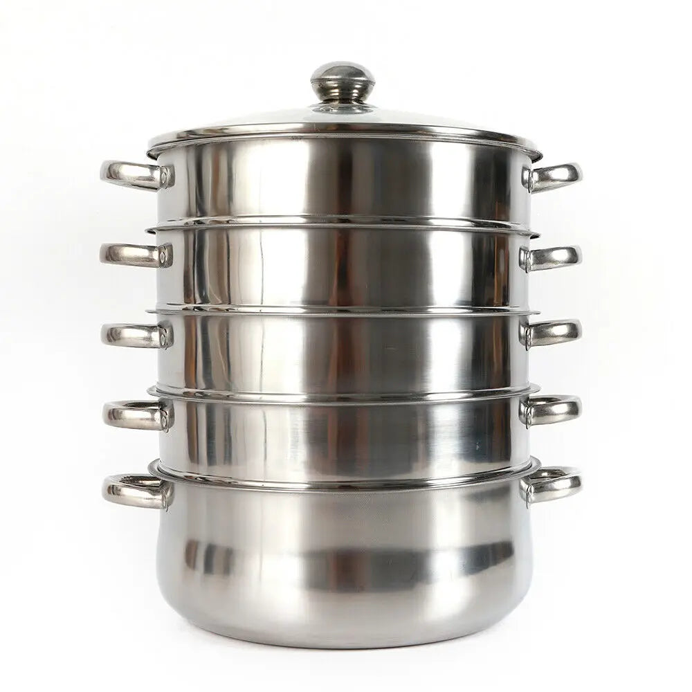 5 Tier Large Stainless Steel Steam /Cooker