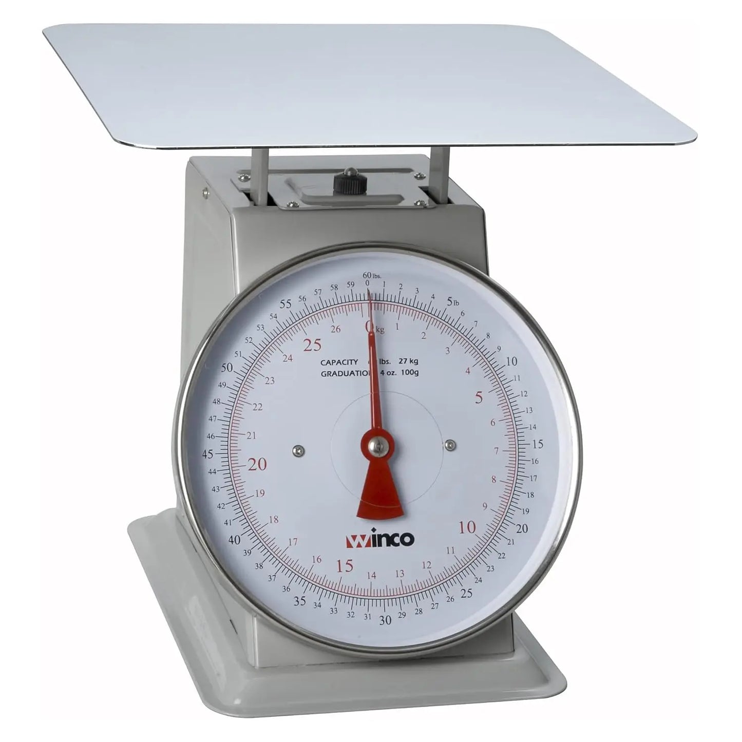 Analog Kitchen Scales, 50 Pound, Silver