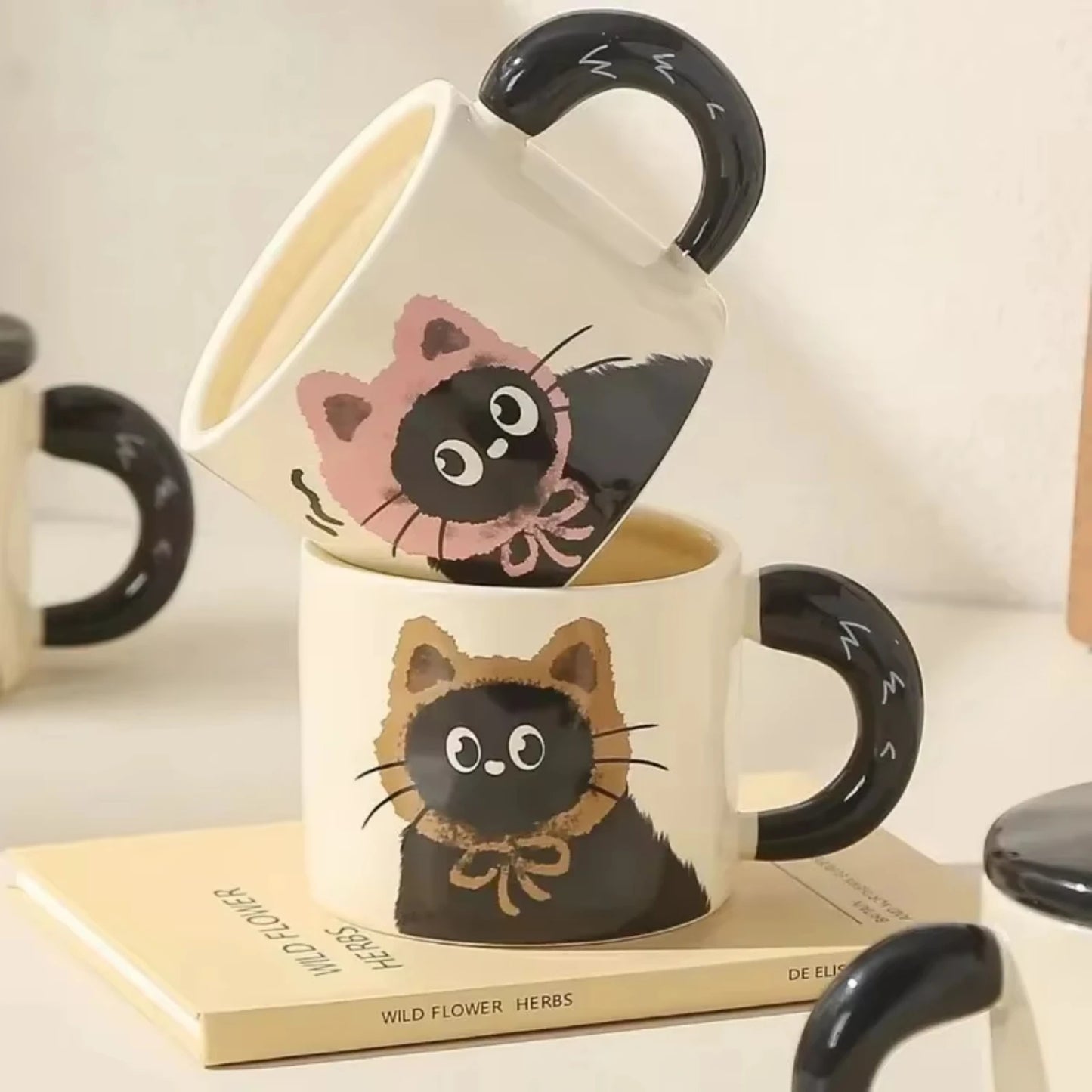 Creative Personality Cat Mug With Lid