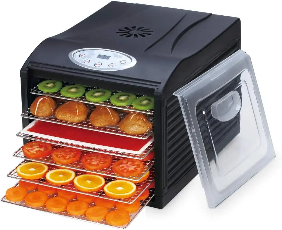 "Silent" Dehydrator with 6  Trays / Timer/Temperature Control