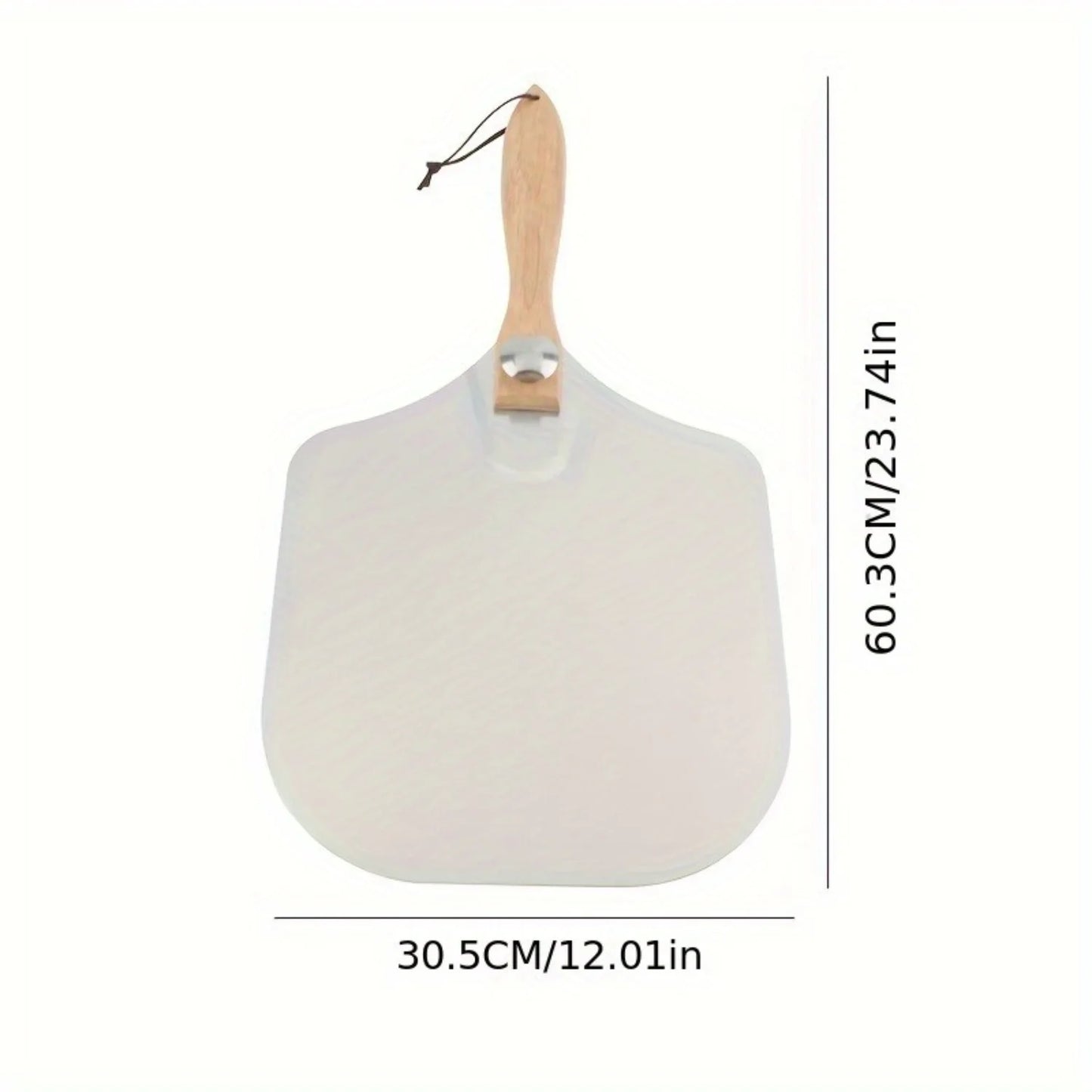 Metal Pizza Peel with Foldable Wooden Handle