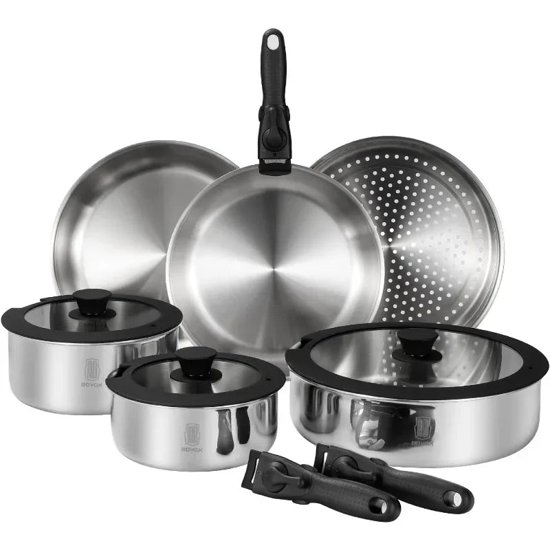 Stainless Steel Pots And Pans Set