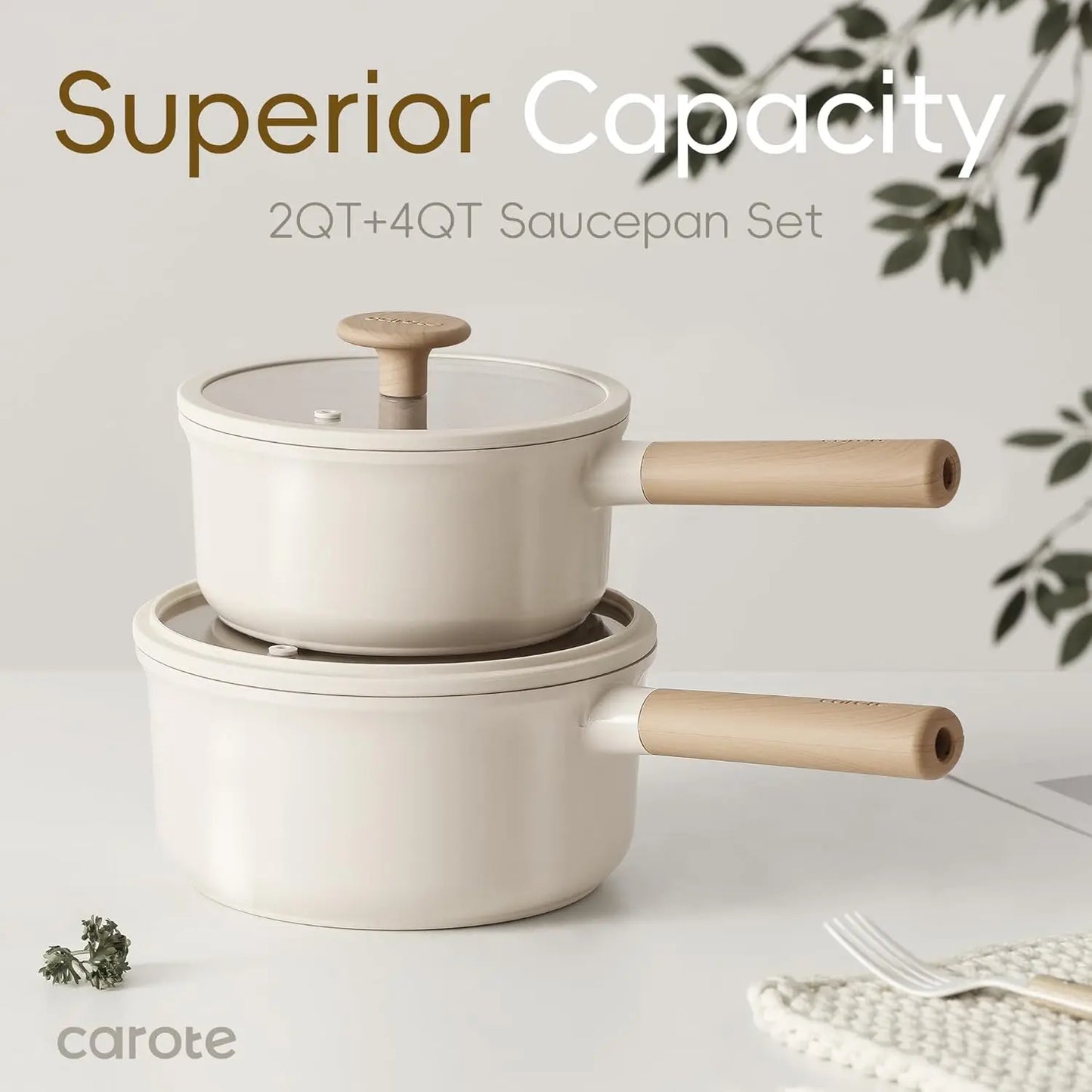 Ceramic Saucepan Set With Lid