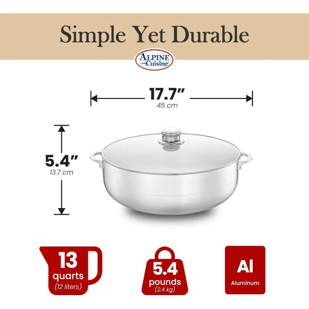 13-Quart Stock Pot /Dutch Oven With Lid