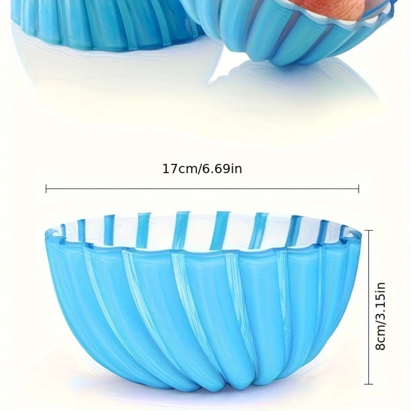 Dual-Tone Plastic Salad/Serving Dish