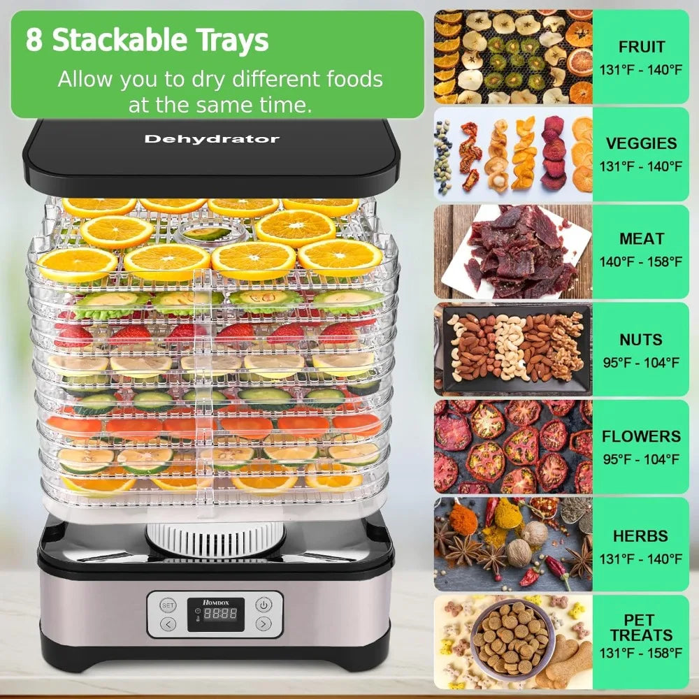 Dehydrator/ BPA-Free Trays With 72H Timer