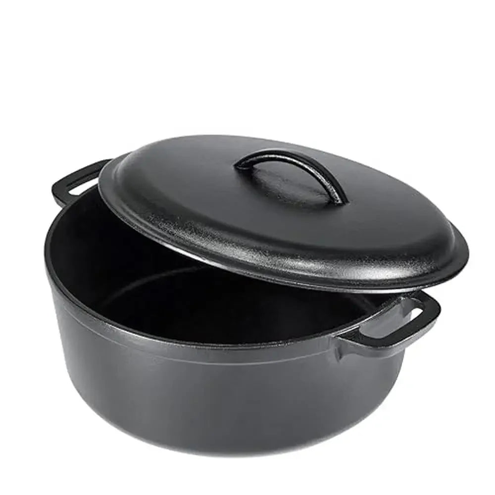 Cast Iron Dutch Oven 7-Quart Black