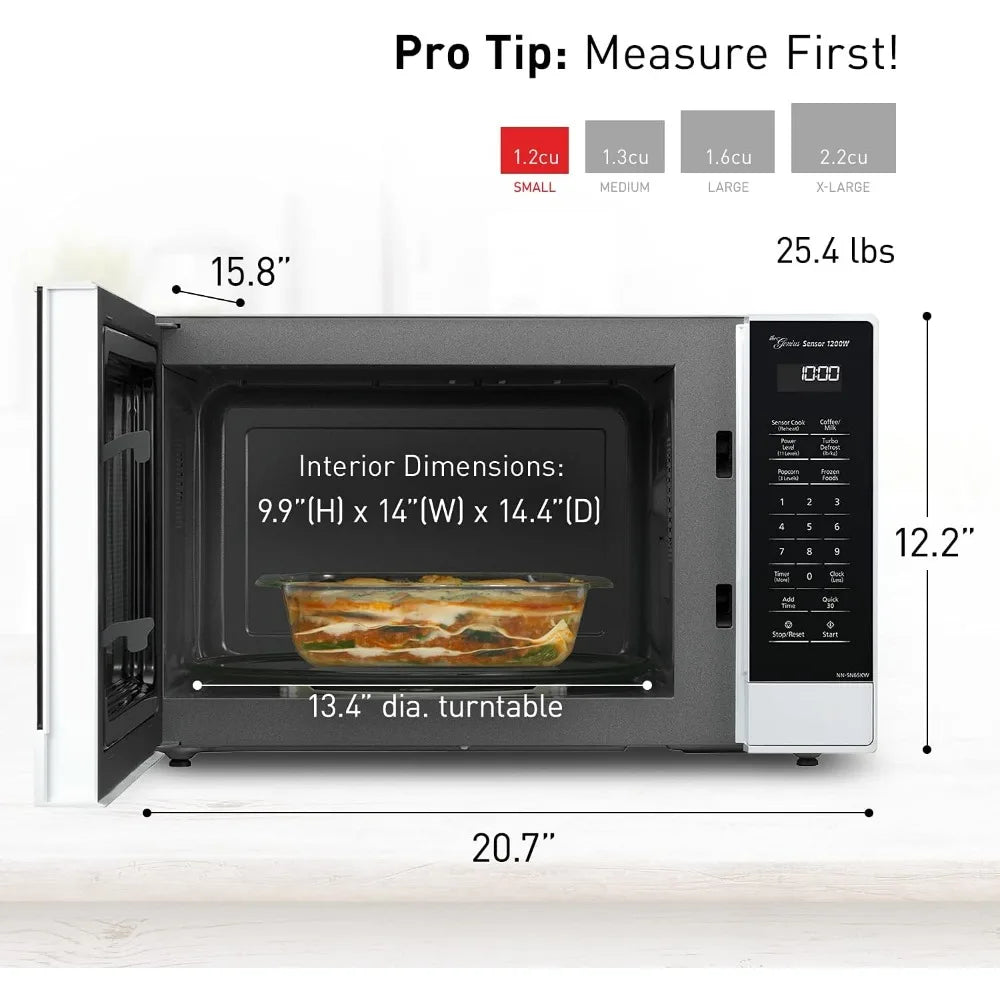 Microwave Oven with Inverter Technology, 1200W, 1.2 cu.ft.