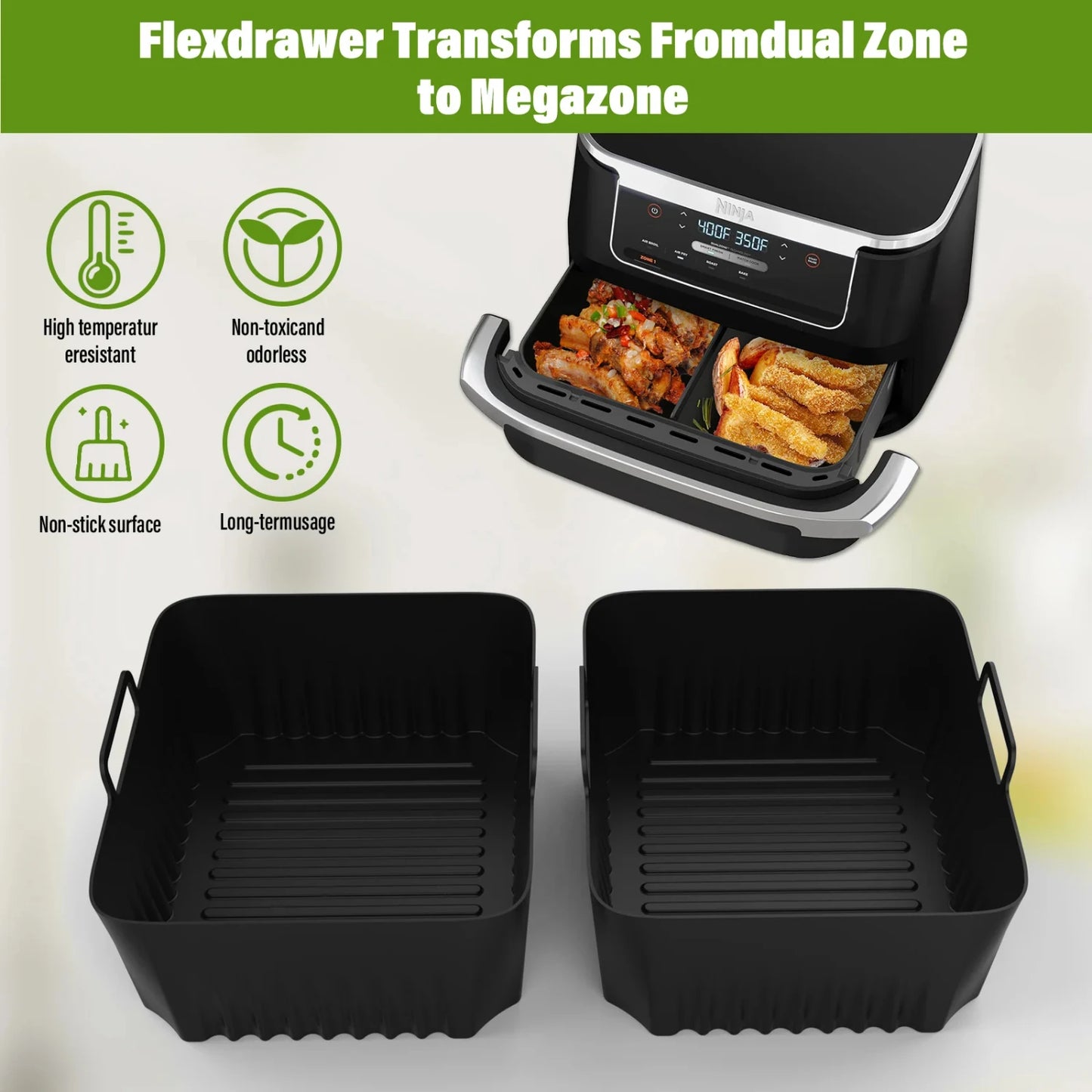 Silicone Non-Stick Air Fryer Tray