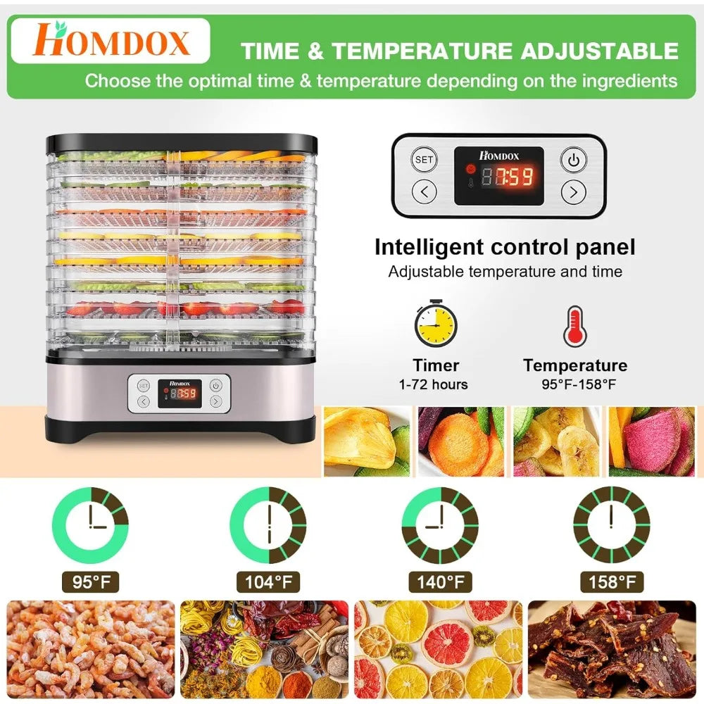 Dehydrator/ BPA-Free Trays With 72H Timer