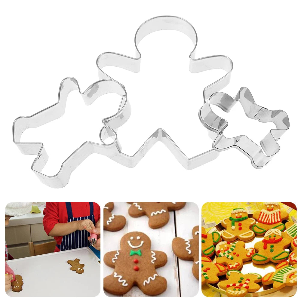 3 Piece Cookie Mold Cutter