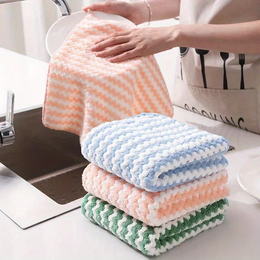 10Pcs Soft & Absorbent Kitchen Dish Cloths