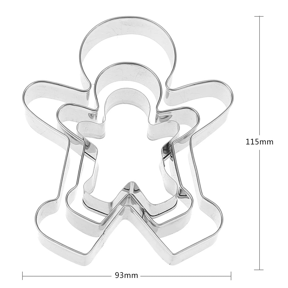 3 Piece Cookie Mold Cutter