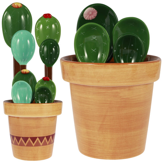 Cactus Measuring Spoon Set  with Base