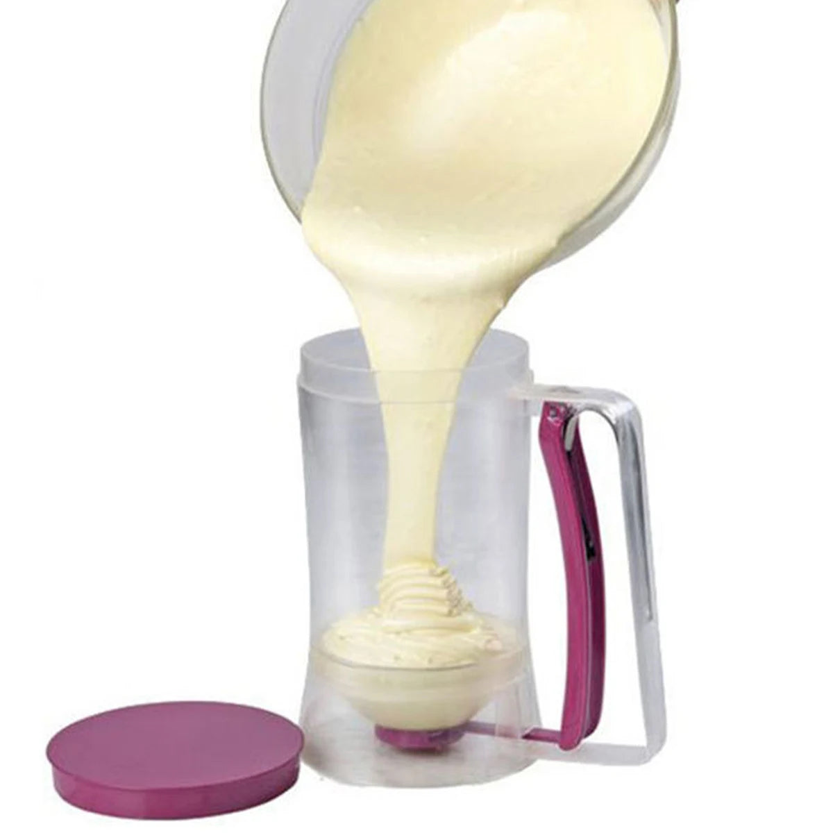 Pancake Batter Dispenser /Measuring Label/ Squeeze Handle