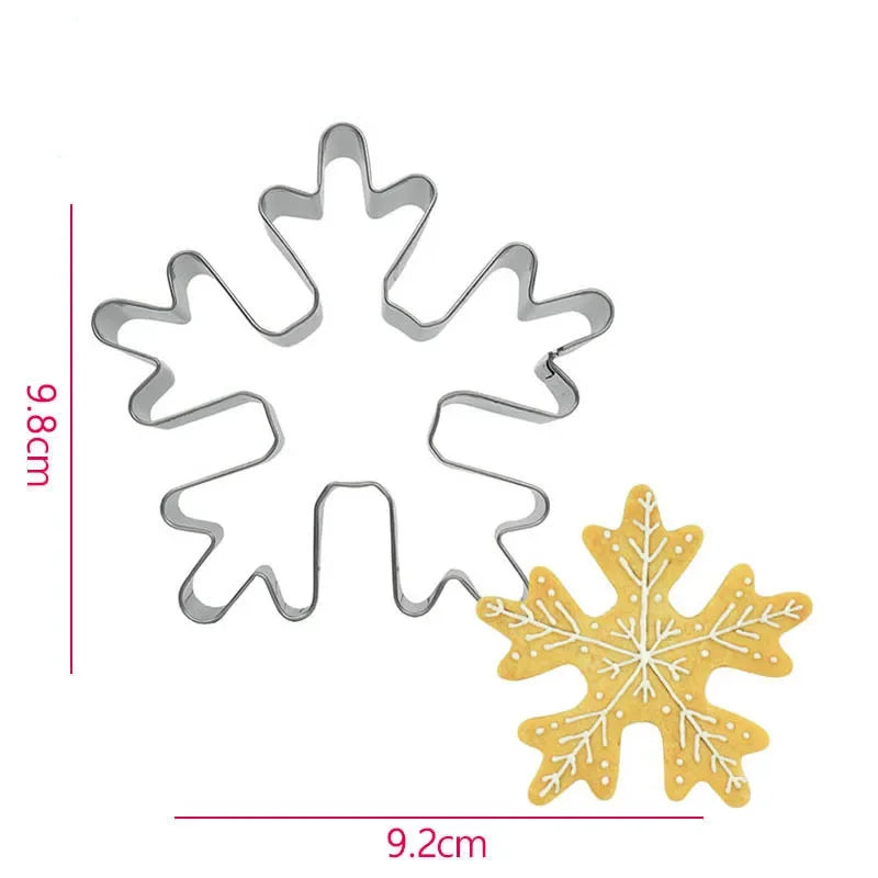 1pcs Snowflake Shape Cookies Cutter 
 Stainless Steel