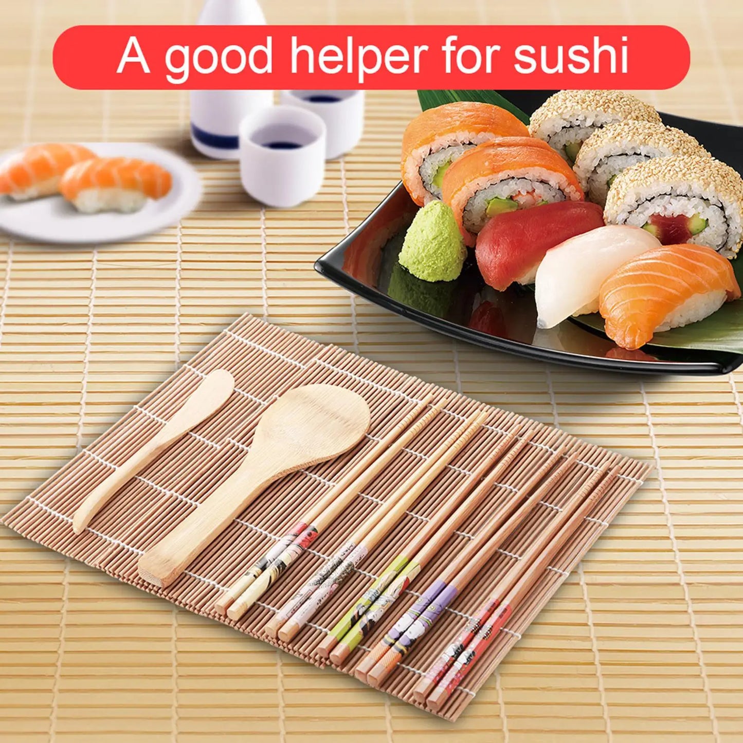 1/2/8 Pcs Bamboo Sushi Maker Kit