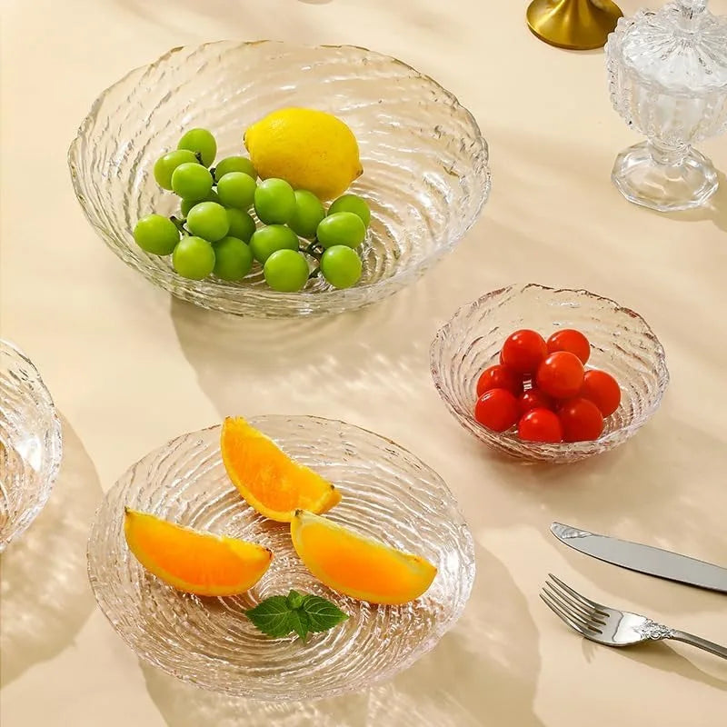 Glass Serving Bowls Set Of 3