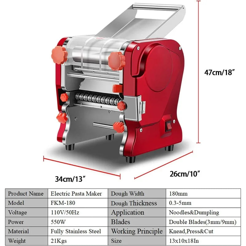 Electric Pasta Making Machine, Stainless Steel