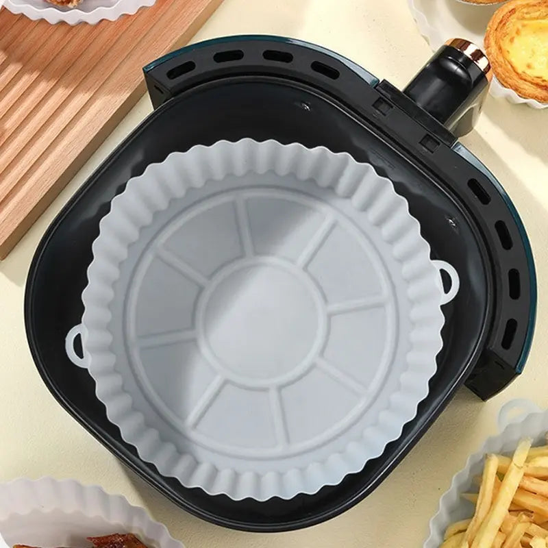 2 PCs Reusable Air Fryer Silicone Tray