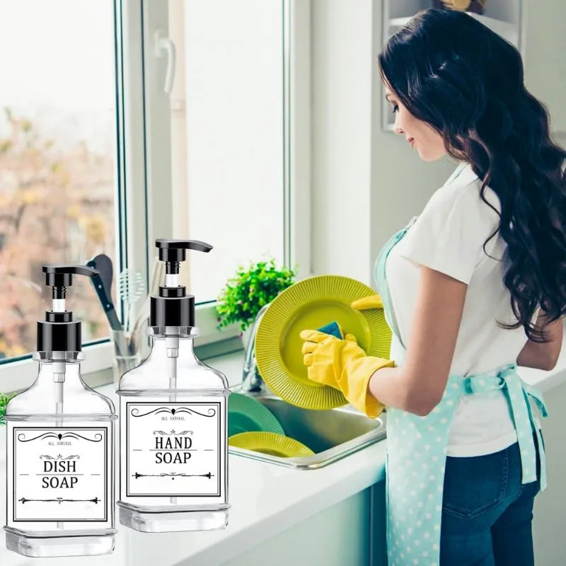 Clear Soap Dispenser With Pump