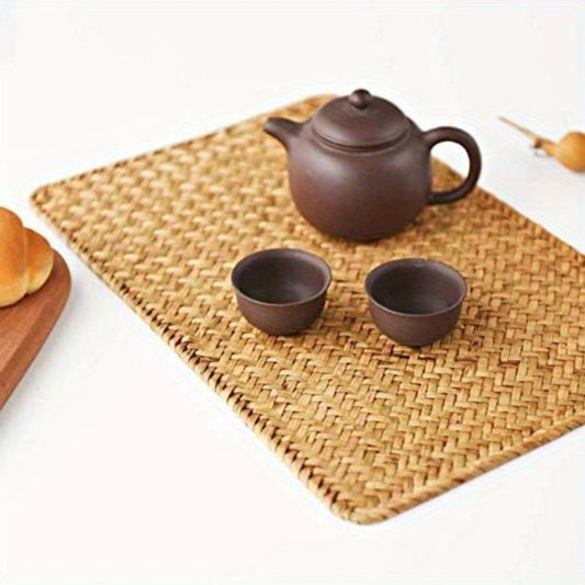 Rectangular Wicker Placemats,14" x 9.5"