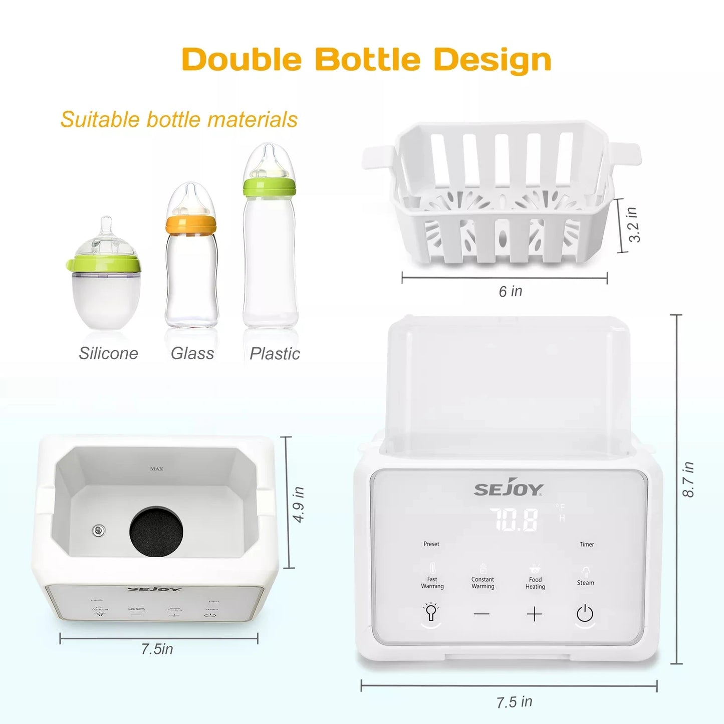 Baby Bottle Warmer/ Breast Milk For Travel Sterilizer