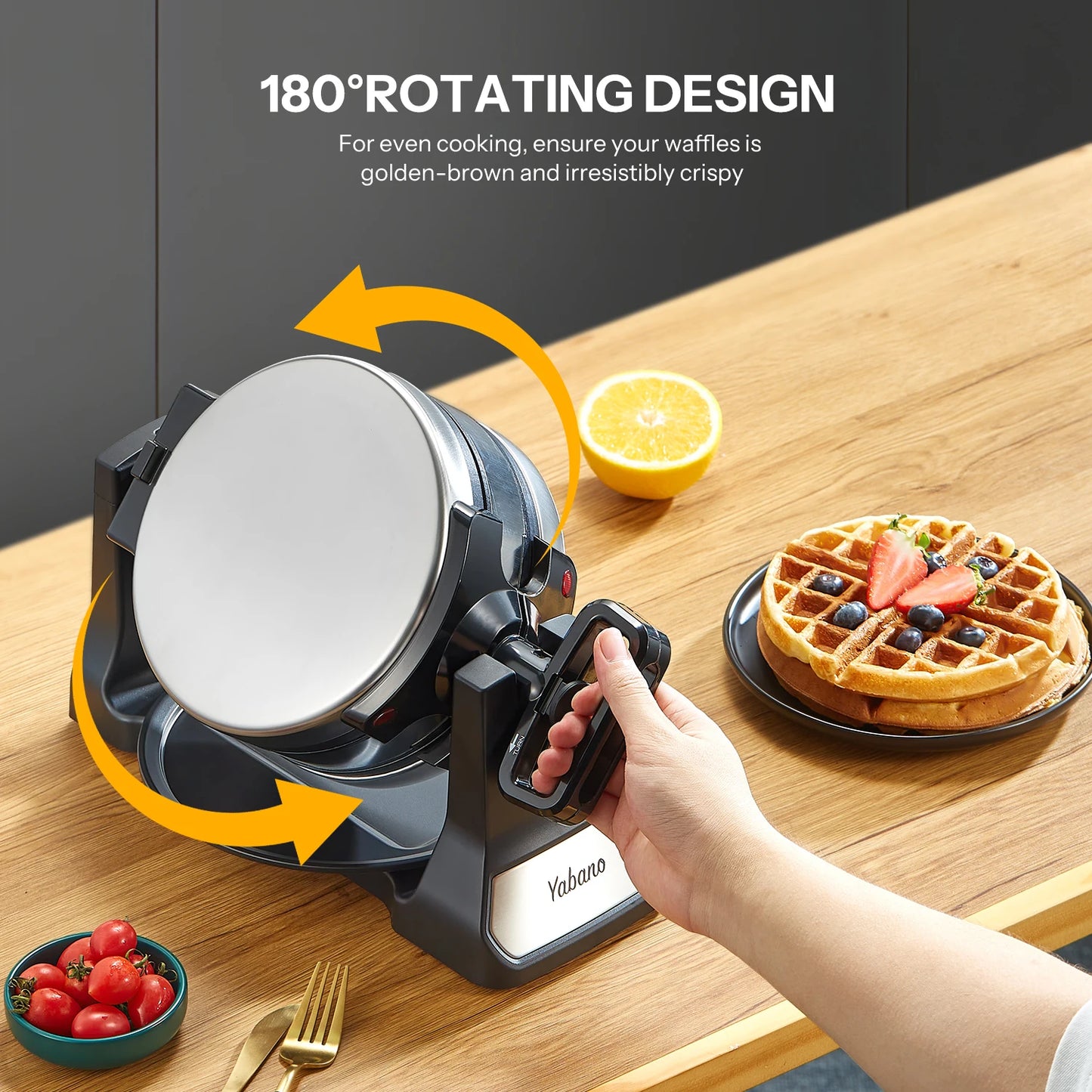 Belgian Waffle Maker Nonstick Plates