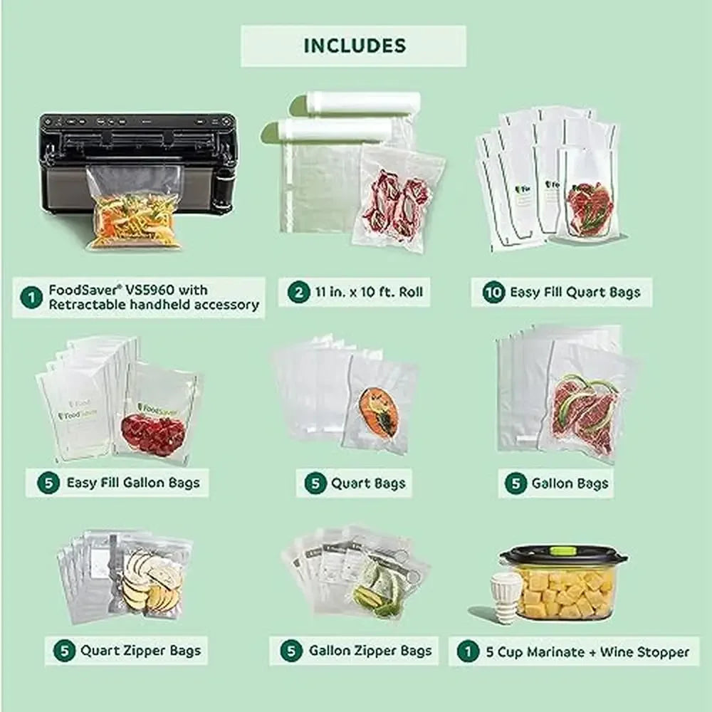 Vacuum Sealer Starter Kit /Bags /Marinate /Preservation