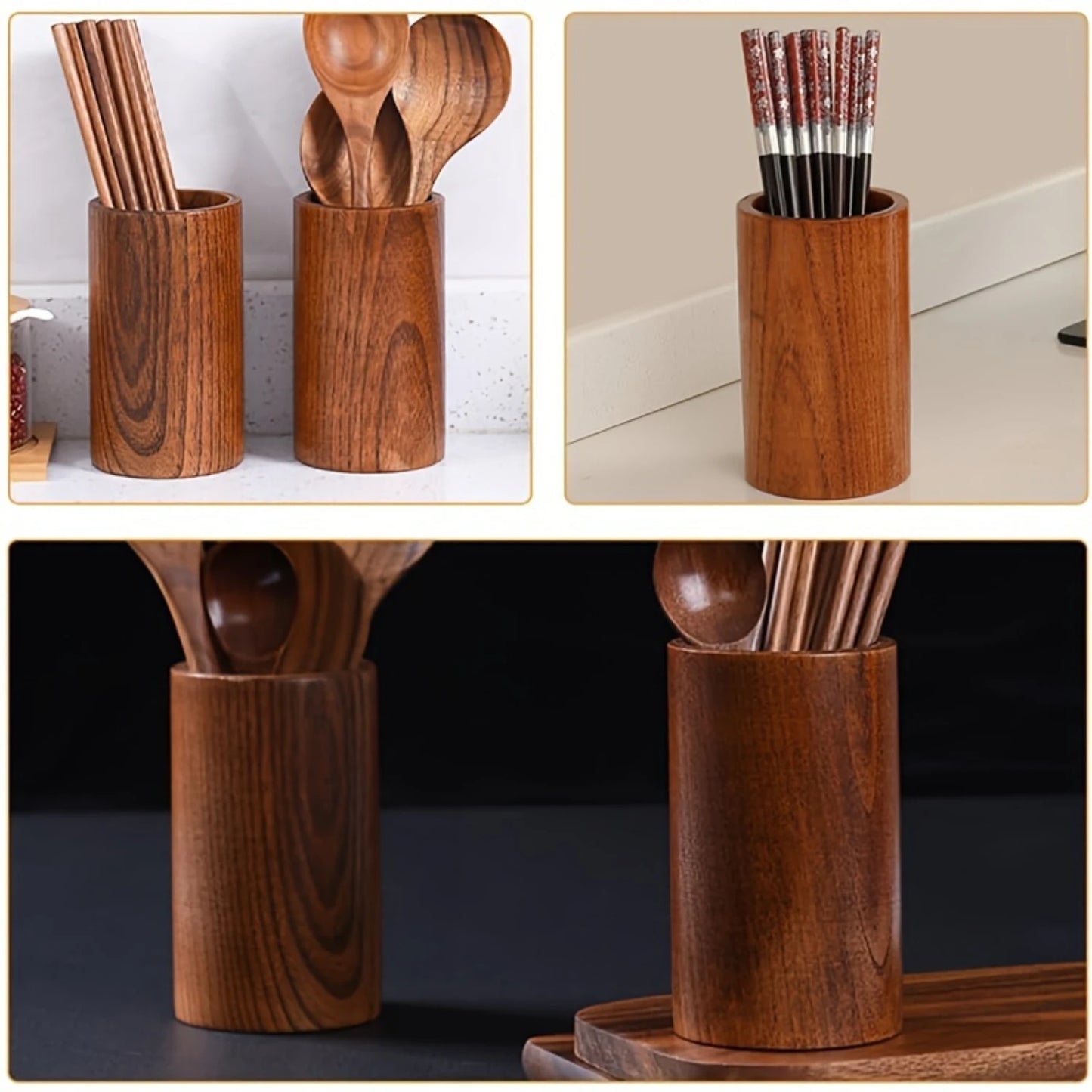 Rustic Utensil  Holder, Countertop