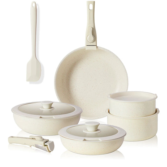 Kitchen Cookware Set With Detachable Handles