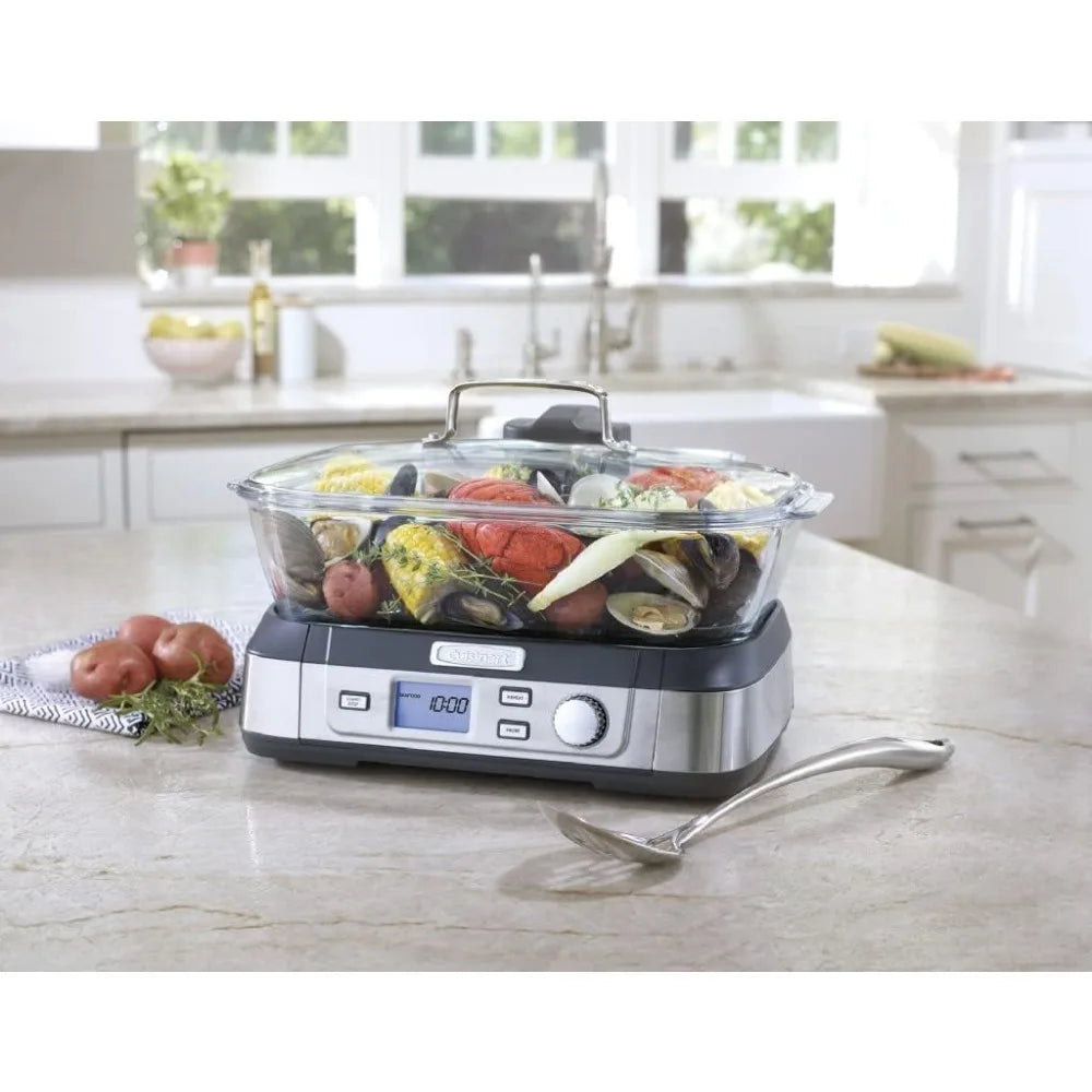 Cuisinart Stainless Steel Digital Glass Steamer,