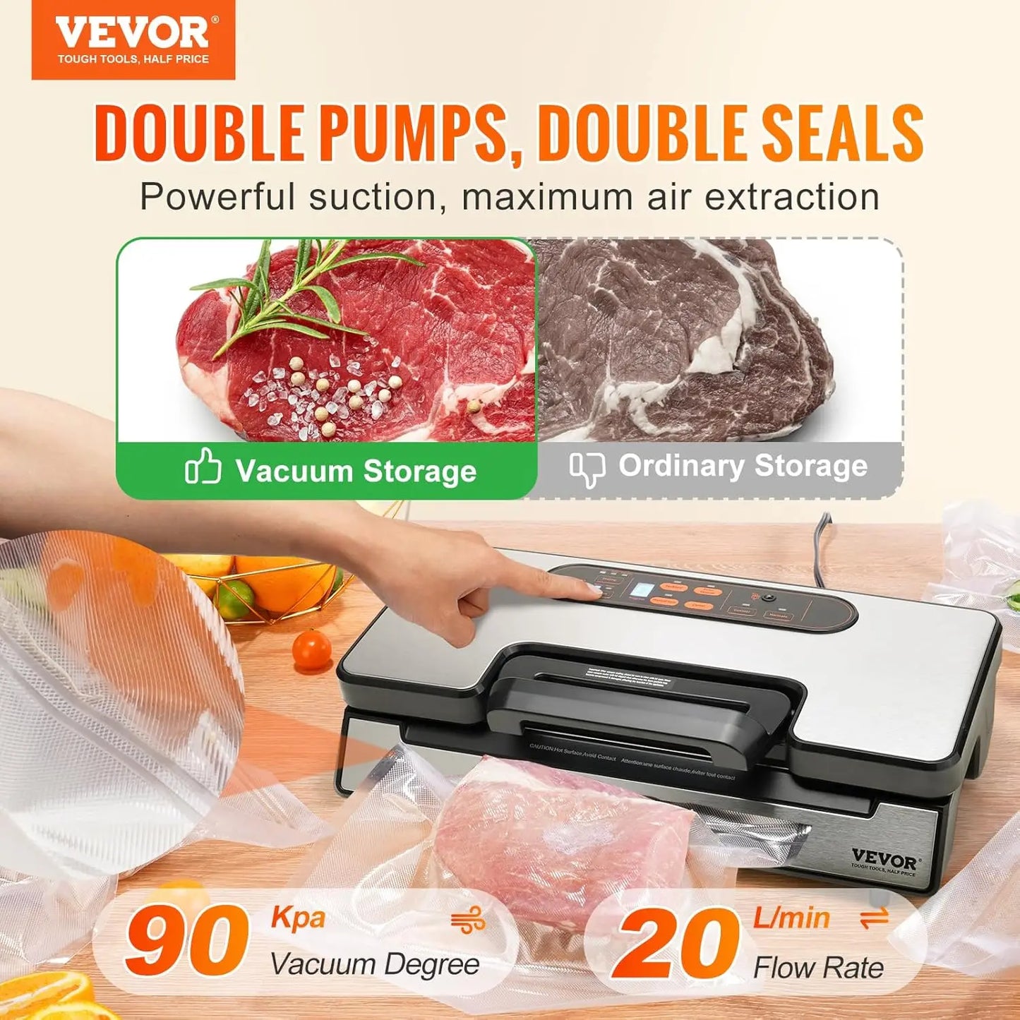 VEVOR Vacuum Sealer Automatic And Manual System