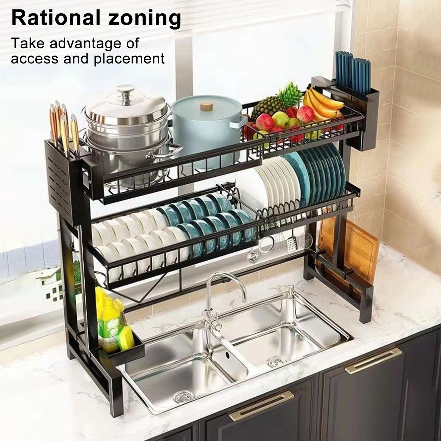 2 Tier Above Sink  Organizer Storage Shelf