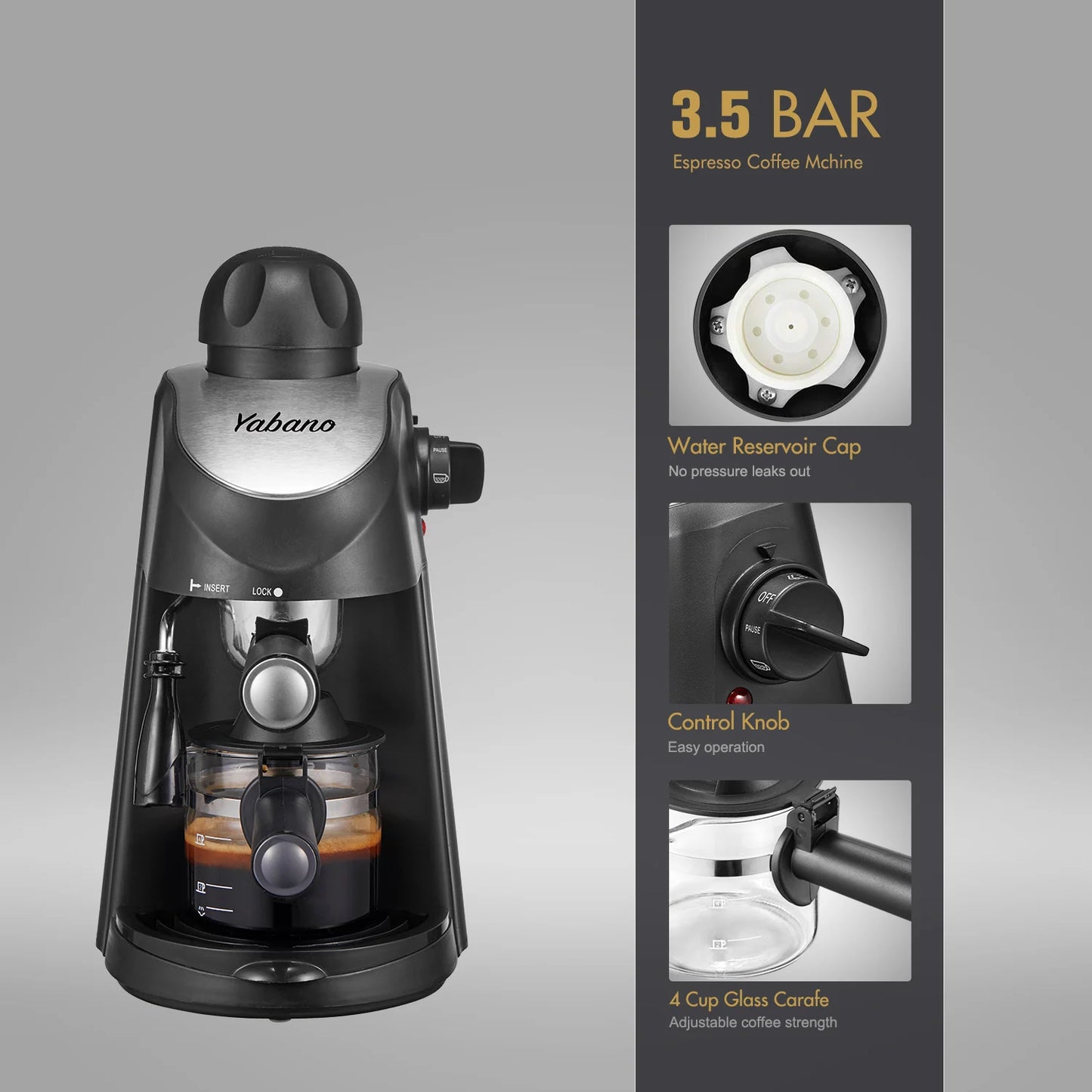 Espresso And Cappuccino Machine With Milk Frother