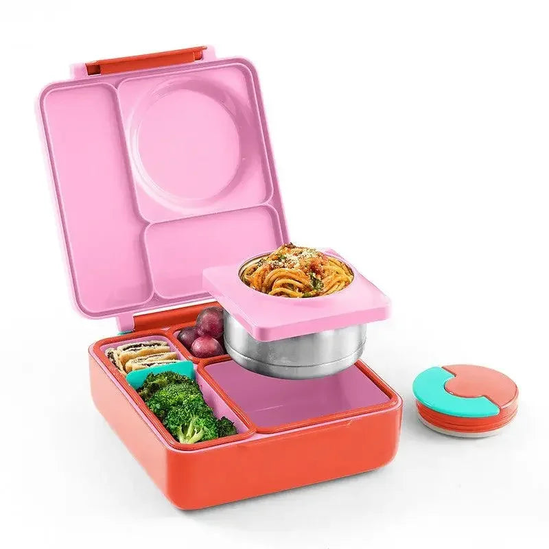 Insulated Bento Lunch Box With Thermos/ 3 Compartments