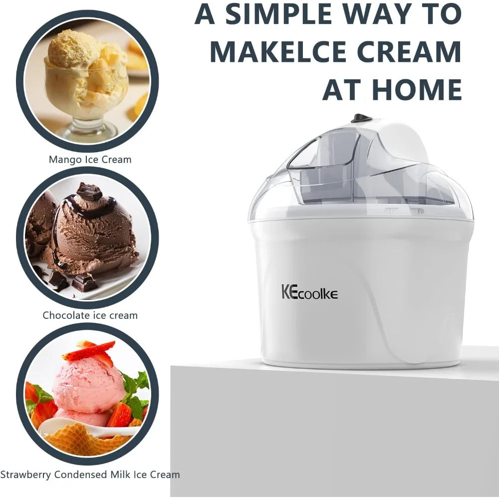 Electric Homemade Ice Cream Machine 1.5Qt